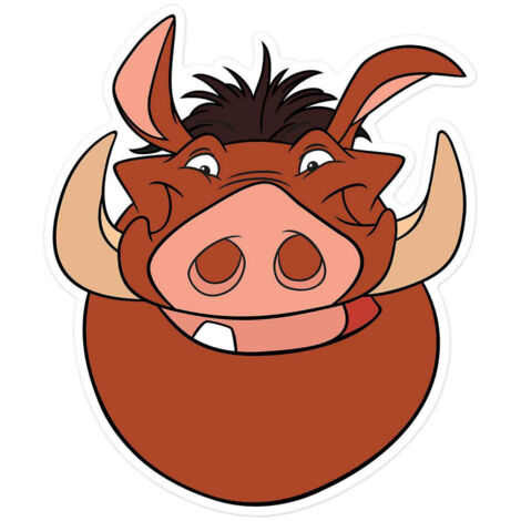 Masque en carton - Disney Le roi lion - Pumba 27 cm