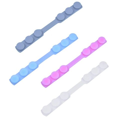 Masque en silicone réglable 10PCS avec boucle d'extension (rose)