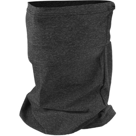 Masque facial anti-UV en soie glacée pour cyclisme, sport outdoor - Gris foncé unisexe