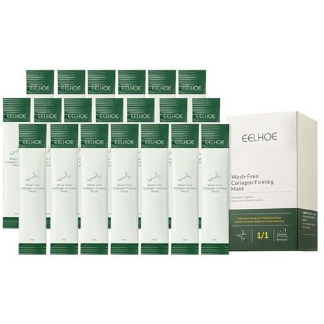 Masque Facial hydratant au collagène, 20 pièces, Anti-rides, soin pour la peau, crème glacée de nuit, raffermit, estompe les ridules