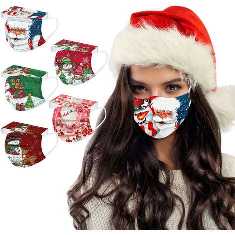 Abm-Idea Masque chirurgical de Noël 10 pièces: en vente à 2.5€ sur