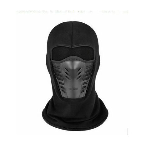 Masque facial Balaclava, polyvalent respirant doux coupe-vent moto vélo  balaclava cagoule tactique capuchon masque de ski élastique chapeau de  cagoule coiffe casque doublure - taille universelle 