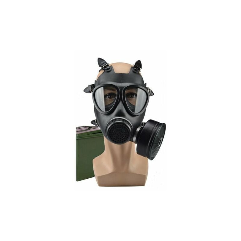 Masque À Gaz Anti-Chimique D'Urgence Masque Anti-Incendie Filtre Auto-Amorçant Masque De Protection Masque Monté Sur La Tête Masque À Gaz