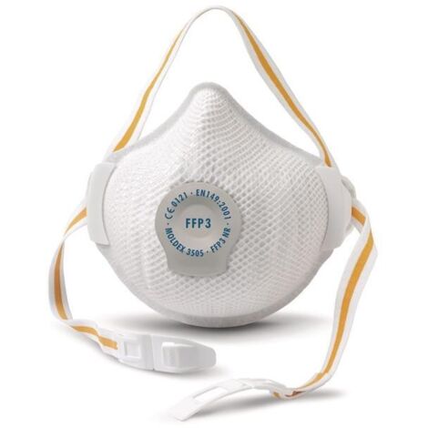 Masque jetable FFP3NRD avec soupape série Air Plus 3505 (boite de 5 pieces) - Moldex
