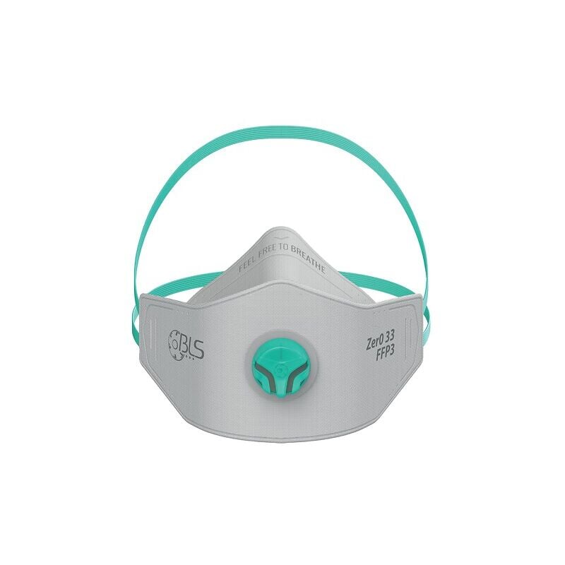 Masque jetable pliable zero flat avec valve FFP3 boîte de 8 BLS