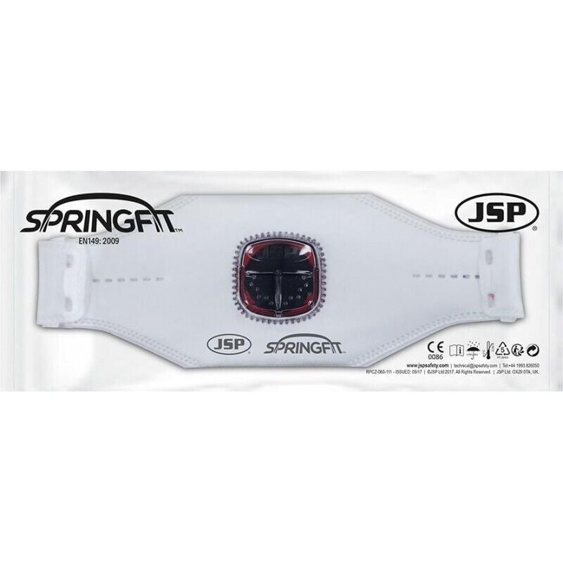 Masque à usage unique Springfit™ 435ML FFP3 avec valve Typhoon™ - boîte de 10 JSP