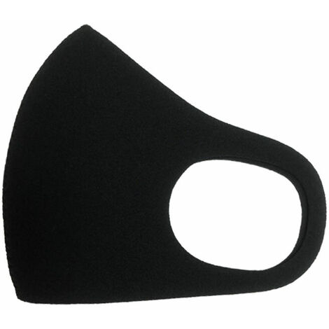 Masque Lavable Économique, Masque Noir, Masques Lavables et Réutilisables, Masque Noir Lavable, Masque Réutilisable, Masque Lavable, Protection Visage Bouche, Matériau en Mousse,20pcs，Fonepro
