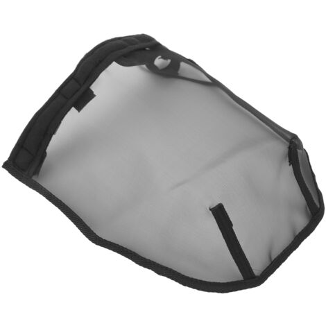 Masque Nasal Respirant pour Cheval en Maille Fine Plastique Noir Taille L - Ferme et Maison