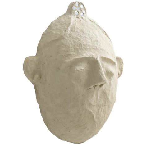 Masque ovale en papier mâché Antoine