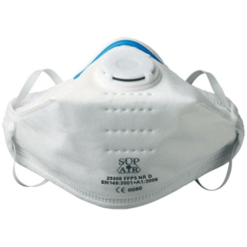Sup Air - Masque respiratoire pliable à valve FFP3 d nr (boite de 20) Blanc Unique - Blanc
