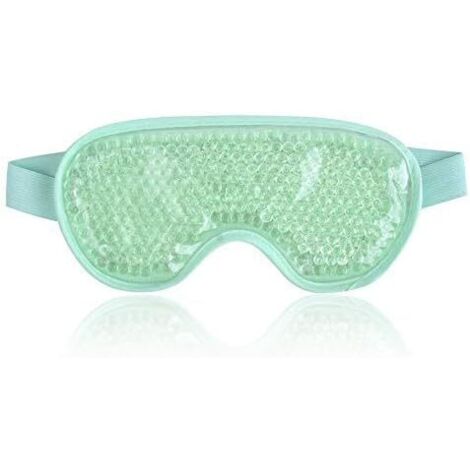 Masque pour les yeux en gel réutilisable et rafraîchissant (vert),