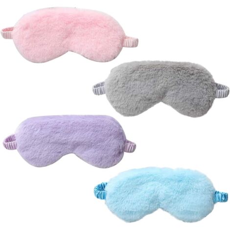 Masque pour les yeux en peluche 4 pièces