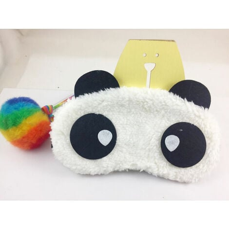 Masque pour les yeux Masque de sommeil Masque pour les yeux Moelleux Mignon Panda Figure 1 Pièce Unisexe-