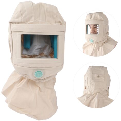 Masque respiratoire avec visière pour travaux de sablage, meulage et polissage