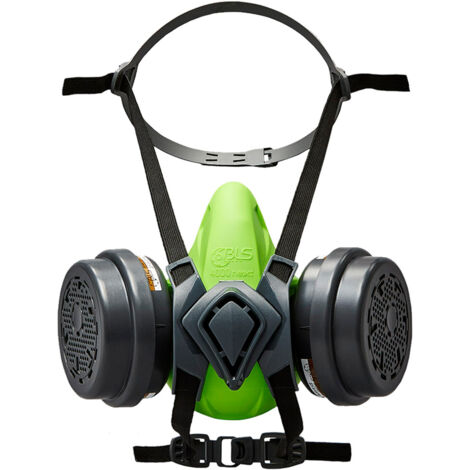 Masque respiratoire BLS série BLS 4500 next Noir, Vert, taille M/L ( Prix pour 1 )