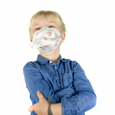 Masque respiratoire jetable FFP2 pour enfant - Avec Elastiques - Boîte de 20 - Modèle: FPP