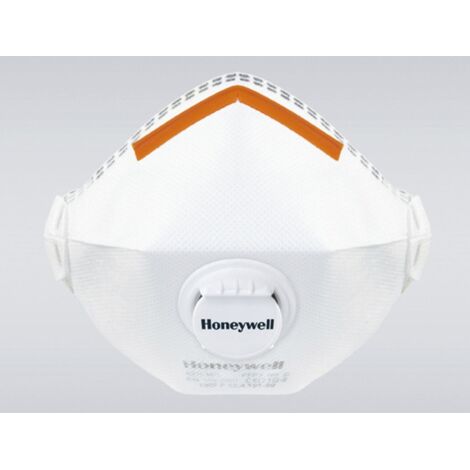 Masque respiratoire jetable Honeywell Safety FFP3, avec soupape,  avec clip nasal réglable ( Prix pour Boîte de 10 )