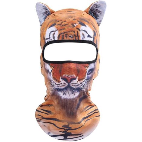 Masque ski 3D oreilles – Protection visage festivals musique, soirées ski, fêtes Halloween