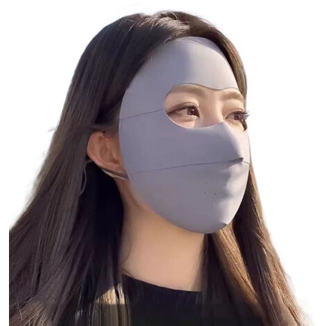 Masque solaire en soie glacée anti-UV avec protection UPF50+ et design respirant pour l'extérieur