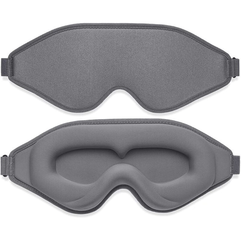 Masque sommeil pour Hommes et Femmes, Masque de nuit 3D Occultant, avec Toucher Soie Douce et Respirant, Cache œil pour Dormir, Masque Voyage, Cache