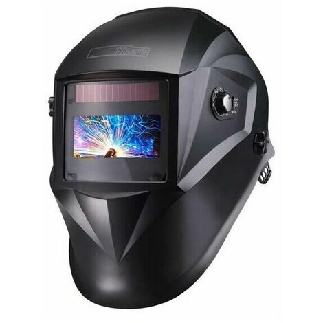 Masque Soudage Automatique, Masque Soudure Classe Optique 1/1/1/1 avec 4 Capteurs, Gamme d'Ombre Complète 4/4-8/9-13, Modes TIG MIG MAG etc, 6 Lentilles de Remplacement PAH04D