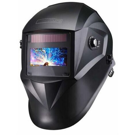 Masque Soudage Automatique, Masque Soudure Classe Optique 1/1/1/1 avec 4 Capteurs, Gamme d'Ombre Complète 4/4-8/9-13, Modes TIG MIG MAG etc, 6 Lentilles de Remplacement PAH04D
