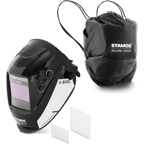 STAMOS Masque soudure Casque de soudure automatique X-BASIC Champ de vision en couleur