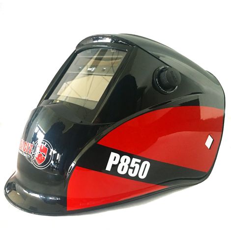 Masque soudure SACIT P850 conçue pour soudages MMA, MIG/MAG et TIG. Filtre 110x90 mm