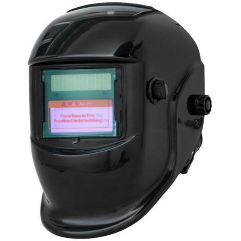 Masque Soudure Vraie Couleur Grande vue 10X9cm Casque Soudure Automatique Solar Power/Pile remplaçable,  Grandes ombres 4/5-9/9-13 pour TIG MIG ARC CUT GRIND Cagoule Soudure
