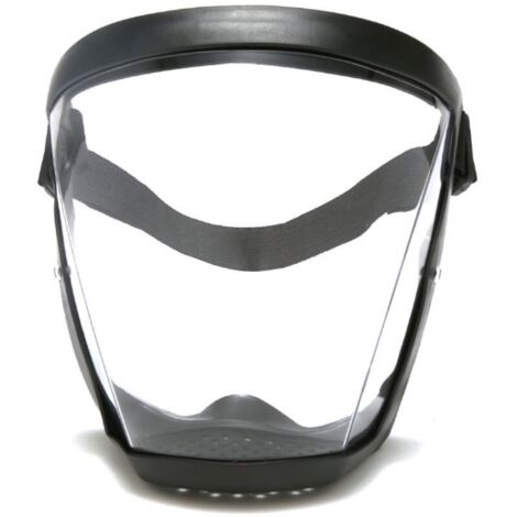Masque super protecteur - Masque intégral, masque transparent durable, masque transparent, masque réutilisable anti-buée HD - Lunettes Tech anti-buée et coupe-vent pour adultes pour hommes et femmes N