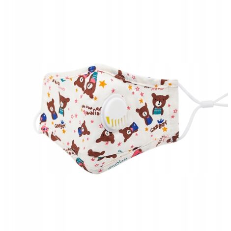Masque TEDDY pour enfants + 3 filtres HEPA PM 2.5