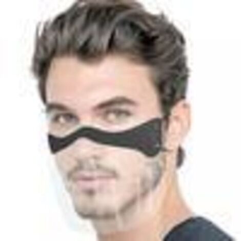 Masque transparent et protecteur avec couverture buccale - Protection double & confort pour tous les usages
