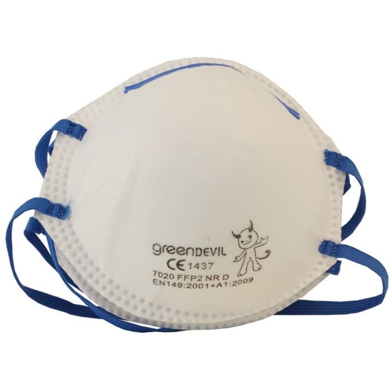 Masques anti-poussière Connex FFP2 2 pièces Blanc/Bleu