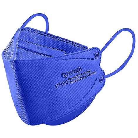 Masques KN95 pour enfants (30 ou 50 pièces) - 4 couches - Bleu foncé