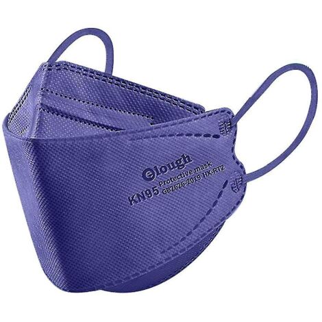 Masques KN95 pour enfants (30 ou 50 pièces) - 4 couches - Bleu marine