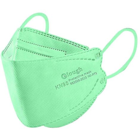 Masques KN95 pour enfants (4 couches) - 30 ou 50 pièces - Vert clair