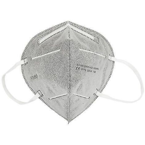 Masques pour enfants KN95, masques FFP2 à cinq couches de protection - 200 pièces - gris