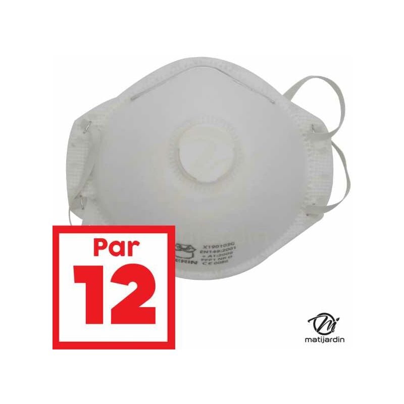 Masques protection anti-poussière FFP1. x12