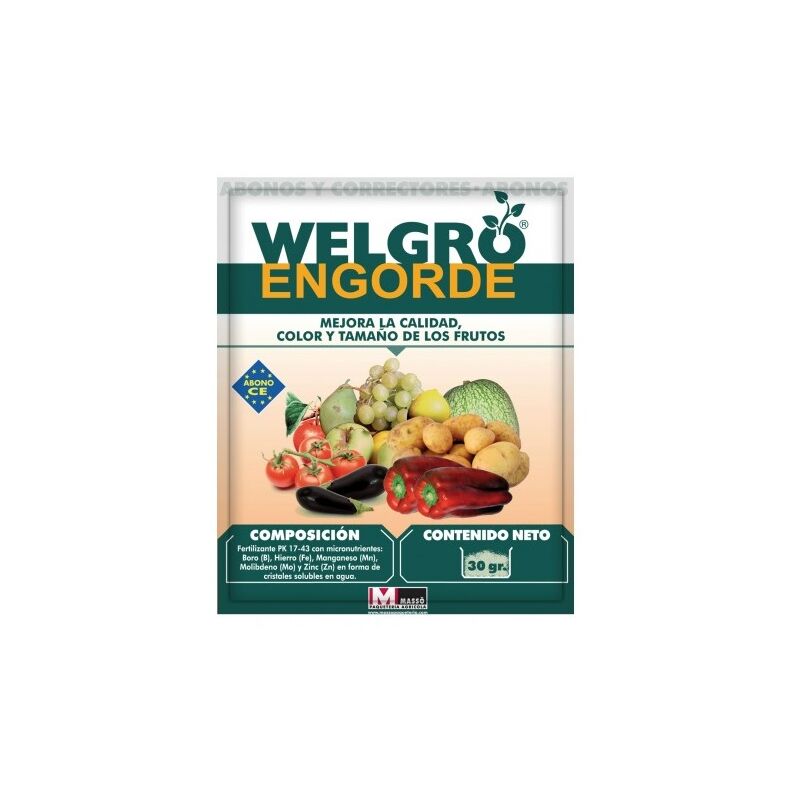 Masso Garden - Masso Walgro engraissement, augmente la qualit, la couleur et la taille du fruit, plus de 30 gr