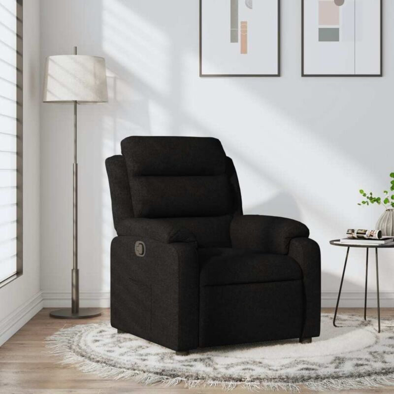 Relaxsessel Schwarzer Stoff Vidaxl