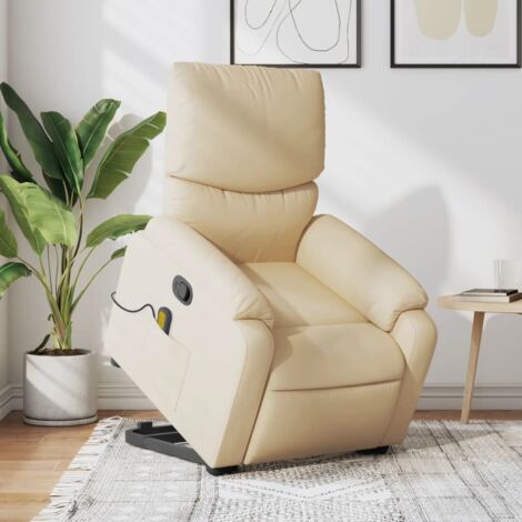 Massage-Sitzsessel Creme Stoff