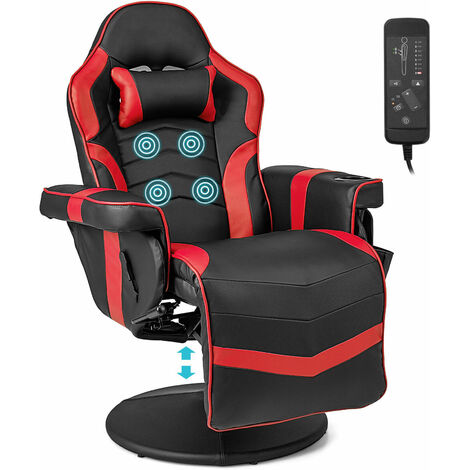 Massage Video Gaming Recliner Chair Ergonomic High Back Office Chair Adjustable