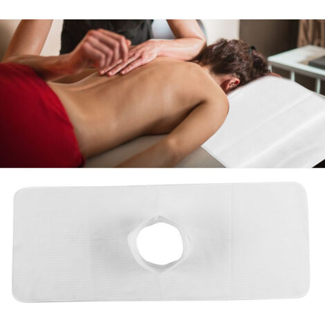 Massagehandtuch aus Baumwolle für Spa und Salon, 35 x 90 cm, Weiß – Gesichts- und Körperpflege