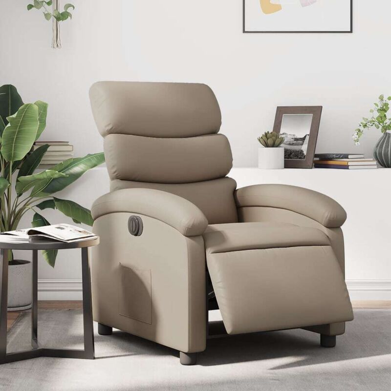Relaxsessel Elektrisch Cappuccino-braun Kunstleder Vidaxl