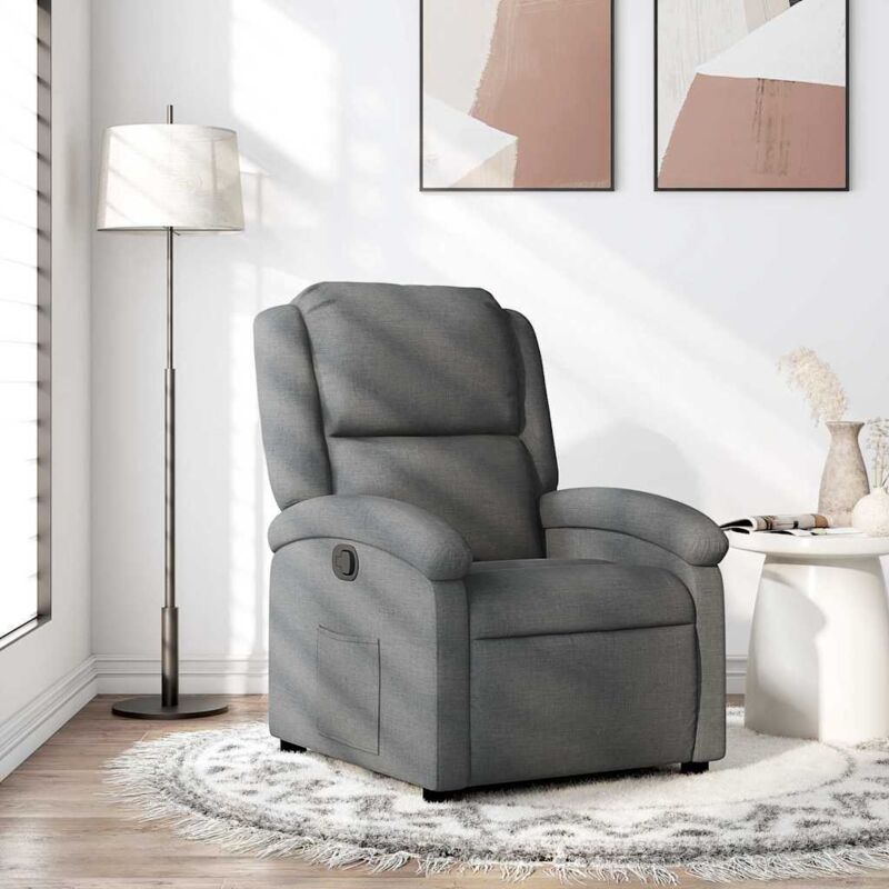 Relaxsessel Dunkelgrau Stoff - Vidaxl
