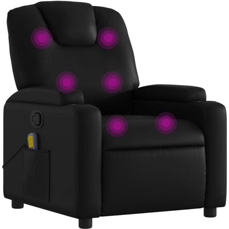 Massage-relaxsessel, Kunstleder, Schwarz Vidaxl