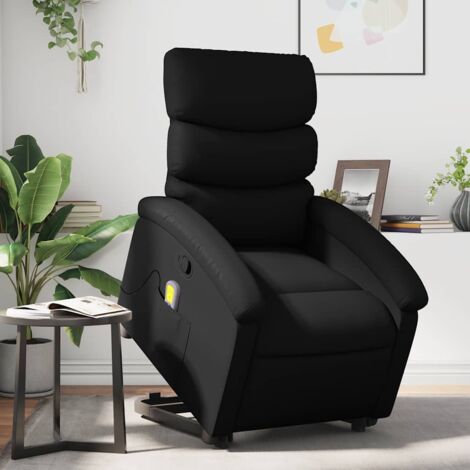 Massagesessel Schwarz Kunstleder