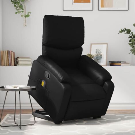 Massagesessel Schwarz Kunstleder