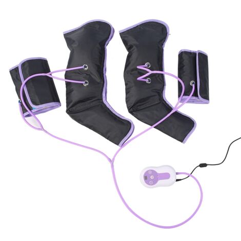 Massageur de jambes électrique à compression pour chevilles et mollets, avec bandes de circulation et prise UE 110‑240V