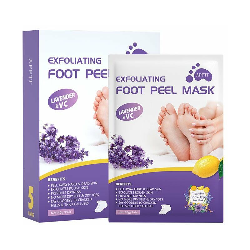 Confezione da 5 maschere esfolianti per i piedi